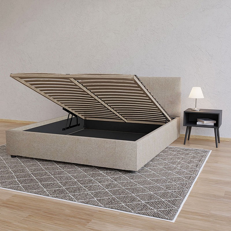 Κρεβάτι Billy Μπεζ 180x200cm