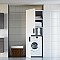 Ντουλάπα Πλυντηρίου LAUNDRY Λευκό 70x70x190cm