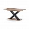 Τραπέζι Cross Χρυσό Δρυς-Ανθρακί 150-185x85x76.2cm