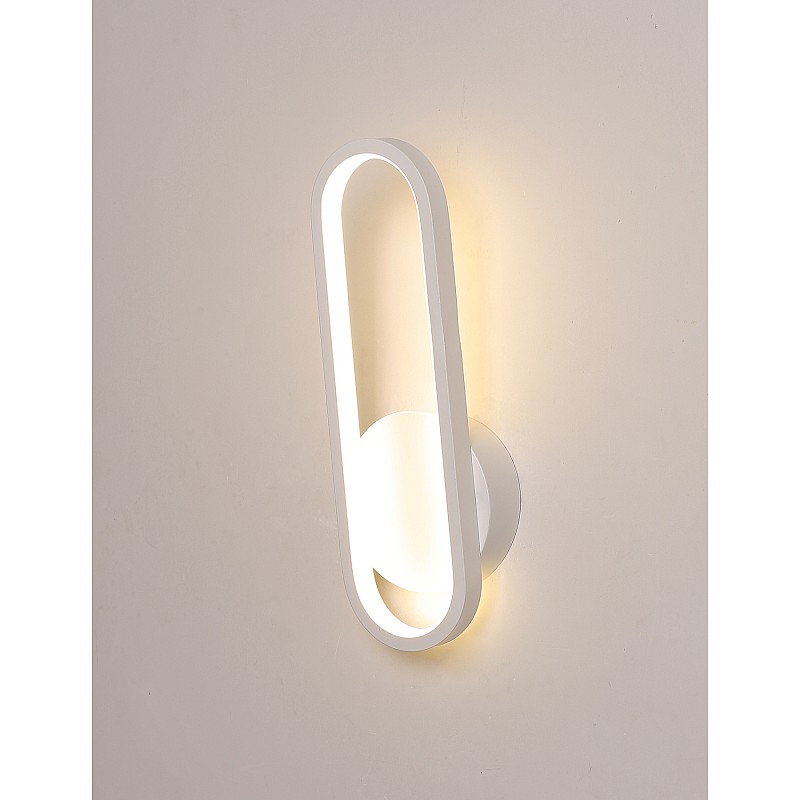 Φωτιστικό Τοίχου Led 14W 4000K Λευκό 12x7x34cm