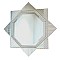 Καθρέφτης Τοίχου με Σχέδια 131x131cm