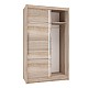 Ντουλάπα Δίφυλλη Ilona Sonoma 130x61x215εκ MDF Ντουλάπα Δίφυλλη Ilona Sonoma 130x61x215εκ MDF