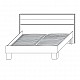 Κρεβάτι Scarlet Διπλό Με Σομιέ Σονόμα-Βέγκε 160x200cm