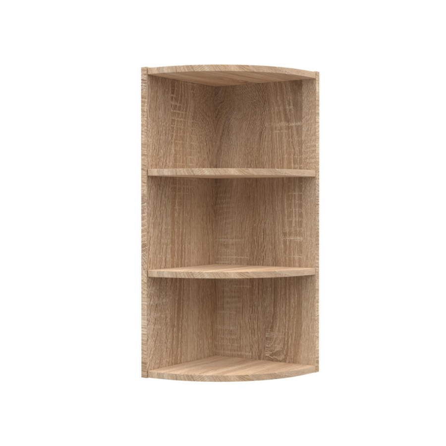 Alina Γωνιακό πάνω ντουλάπι με ράφια 28,5x28,5x71,8εκ Sonoma
