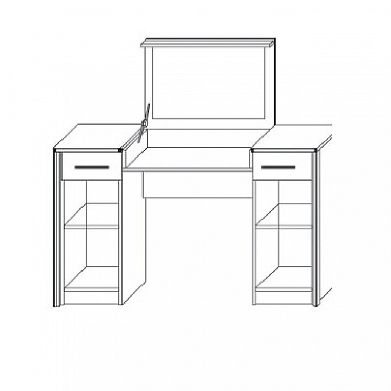 Τουαλέτα Scarlet Σονόμα-Βέγκε 122x46x76/117.5εκ