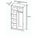 Ντουλάπα Δίφυλλη Ilona Sonoma 130x61x215εκ MDF Ντουλάπα Δίφυλλη Ilona Sonoma 130x61x215εκ MDF