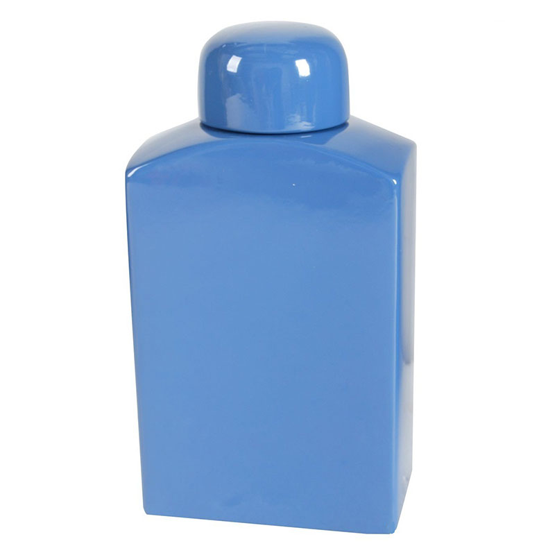 Artekko Flask Διακοσμητικό Κεραμικό Μπλε Δοχείο 22cm Artekko 200-3242