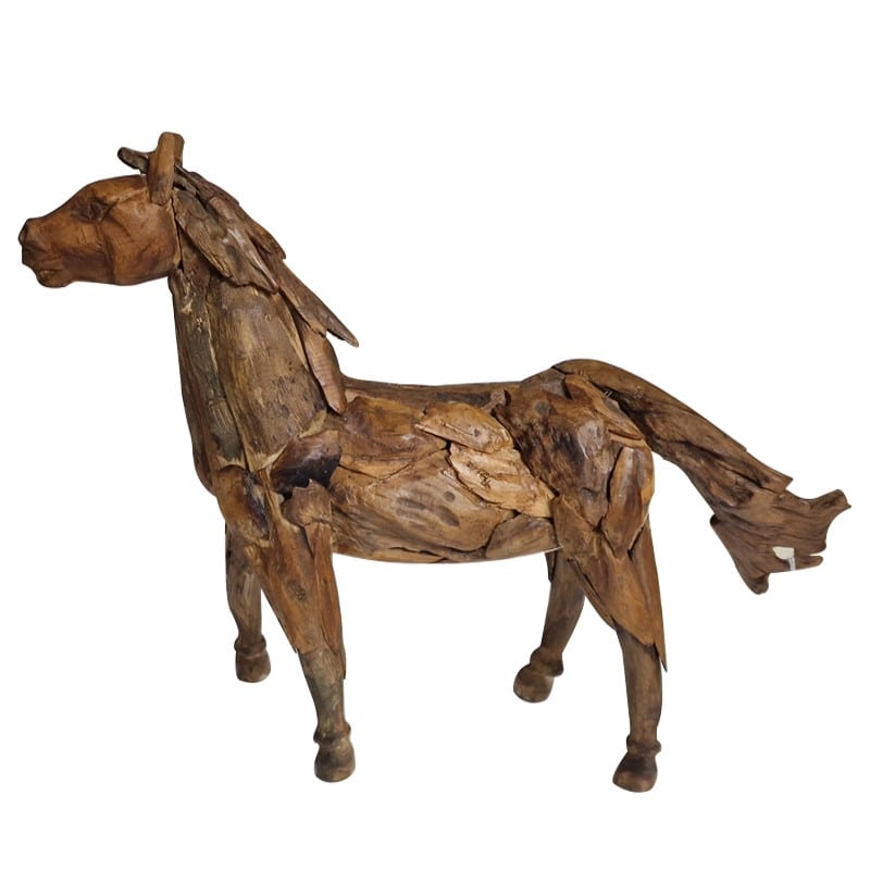 Διακοσμητικό άλογο ξύλινο 60X15X45 Artekko 201-0427