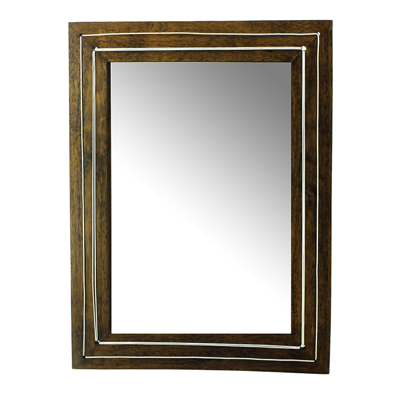 Καθρέπτης ορθογώνιος με ξύλινη κορνίζα-Καθρέφτης Artekko 344-0008