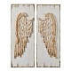 Πίνακας ξύλινος ανάγλυφος "Wings" Σετ/2 Artekko 44996-DS