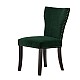 Πολυθρόνα - καρέκλα με καπιτονέ ύφασμα και ξύλινο σκελετό Artekko 48581-GREE