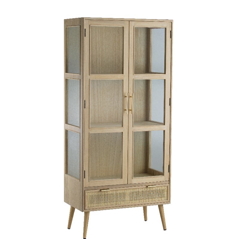 Artekko Pru MDF Display Cabinet (72x39x159)cm Artekko 48597