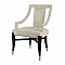 Καρέκλα ύφασμα , σκούρα πόδια, λευκή 58.9 X 61 X 92cm Artekko 49178