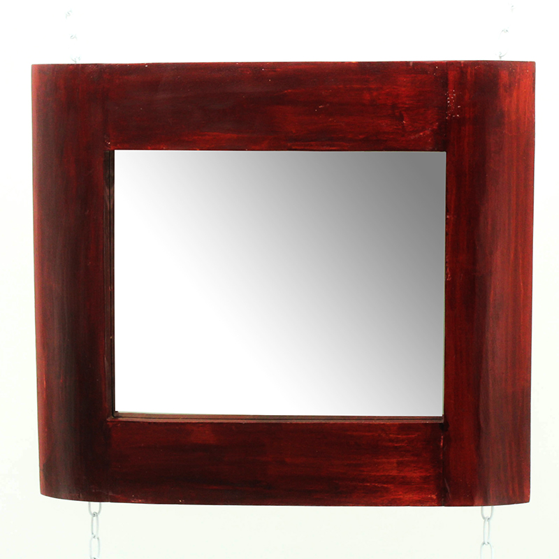 Καθρέπτης κόκκινος 80Χ60-Καθρέφτης Artekko 667-1064