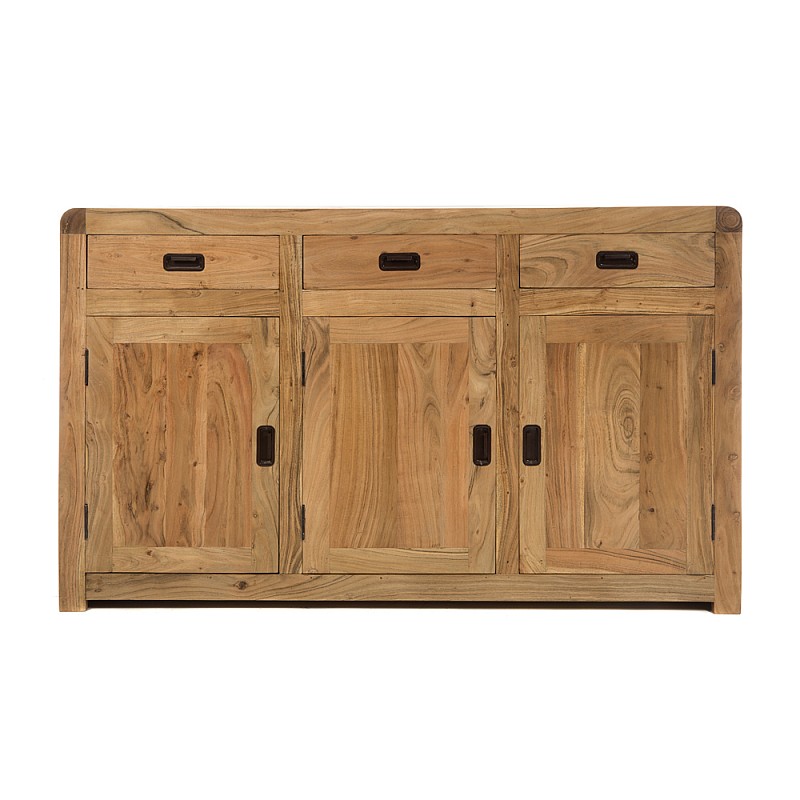 Artekko Μπουφές ξύλινος με 3 πόρτες και 3 συρτάρια φυσικό (150x41x90)cm Artekko 720-1259-LAP