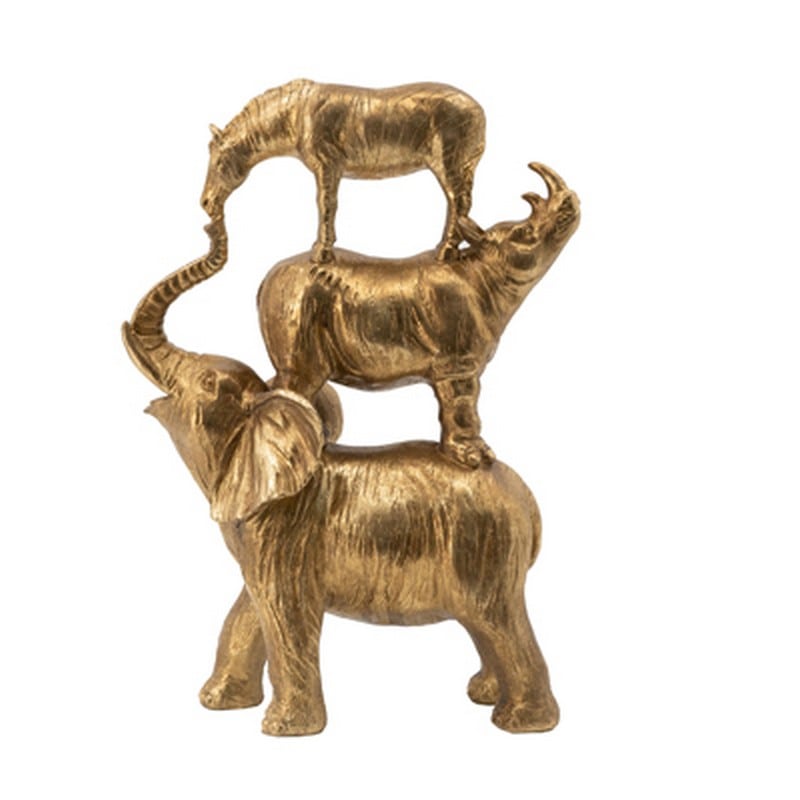 Διακοσμητικό ζώα της ζούγκλας μεταλλικό χρυσό Artekko 77600