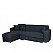 Καναπές κρεβάτι γωνιακός 236χ150χ78 MIRA ύφασμα VISION K.GRI Artekko 783-3081