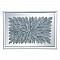 Διακοσμητικό τοίχου γκρι άνθος σε καθρεφτένιο φόντο50x70x4,8cm Artekko 82825