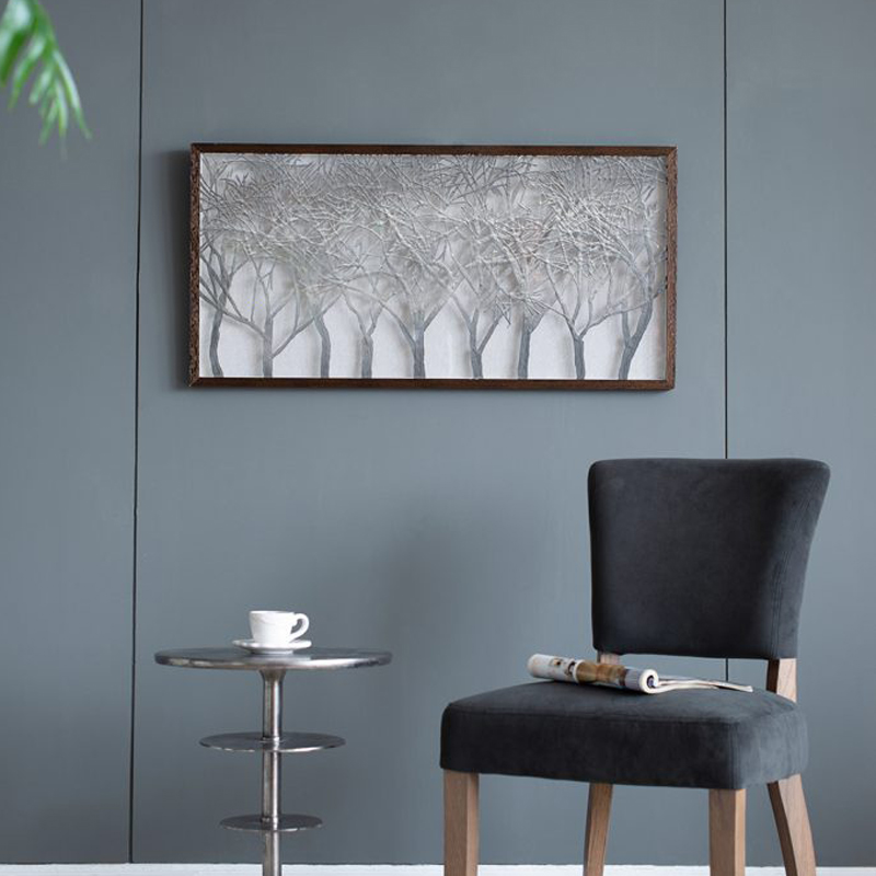 Διακοσμητικό τοίχου πίνακας δέντρα με καφέ κορνίζα 100x50x3cm Artekko 82888