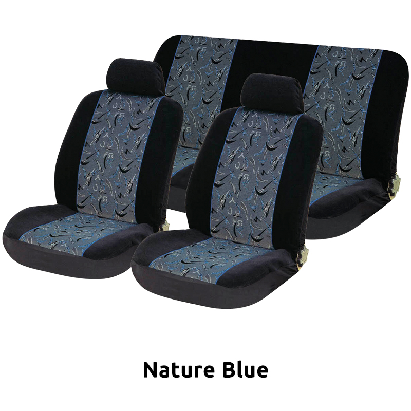 ΚΑΛΥΜΜΑΤΑ ΣΕΤ Α&#8217; ΠΟΙΟΤΗΤΑ VELOUR-JACQUARD 6 ΤΜΧ - Nature Blue