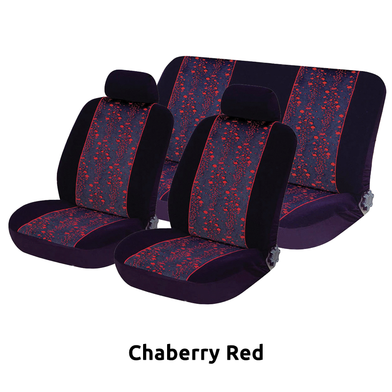 ΚΑΛΥΜΜΑΤΑ ΣΕΤ Α&#8217; ΠΟΙΟΤΗΤΑ VELOUR-JACQUARD 6 ΤΜΧ - Chaberry Red