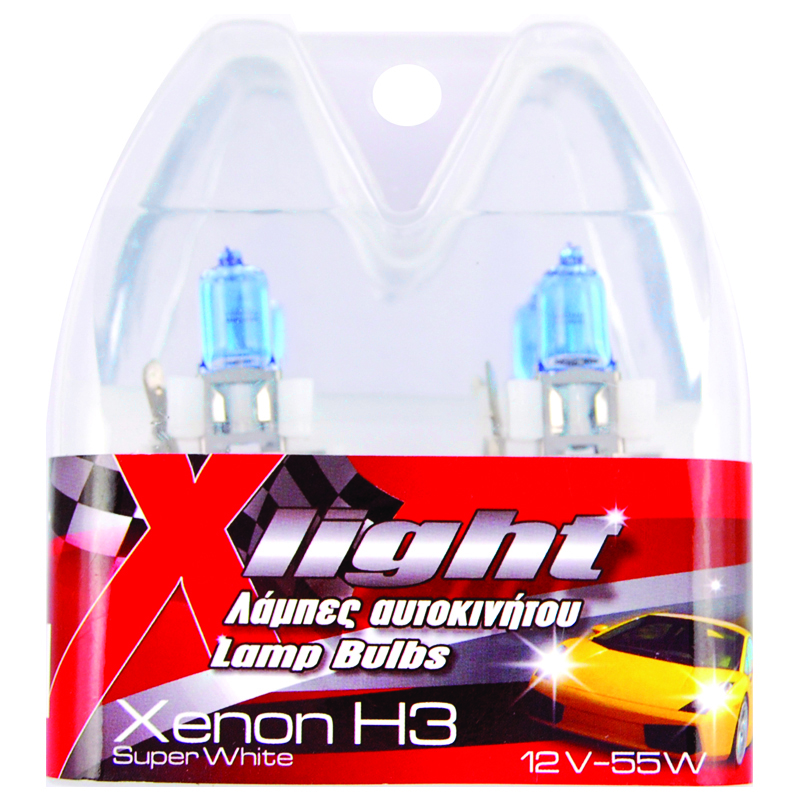 ΛΑΜΠΕΣ XENON H3 55W ΖΕΥΓΑΡΙ