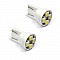 ΛΑΜΠΕΣ 4 LED T10 wedge 12V 2 ΤΜΧ