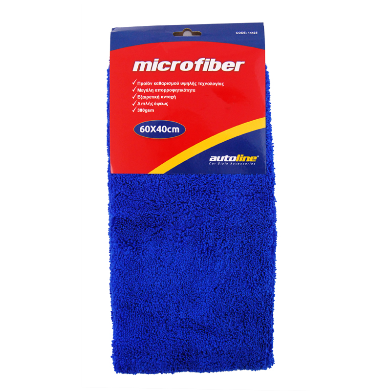 ΠΑΝΙ MICROFIBER ΜΕ ΕΝΙΣΧΥΜΕΝΟ ΣΤΕΓΝΩΜΑ 60X40cm