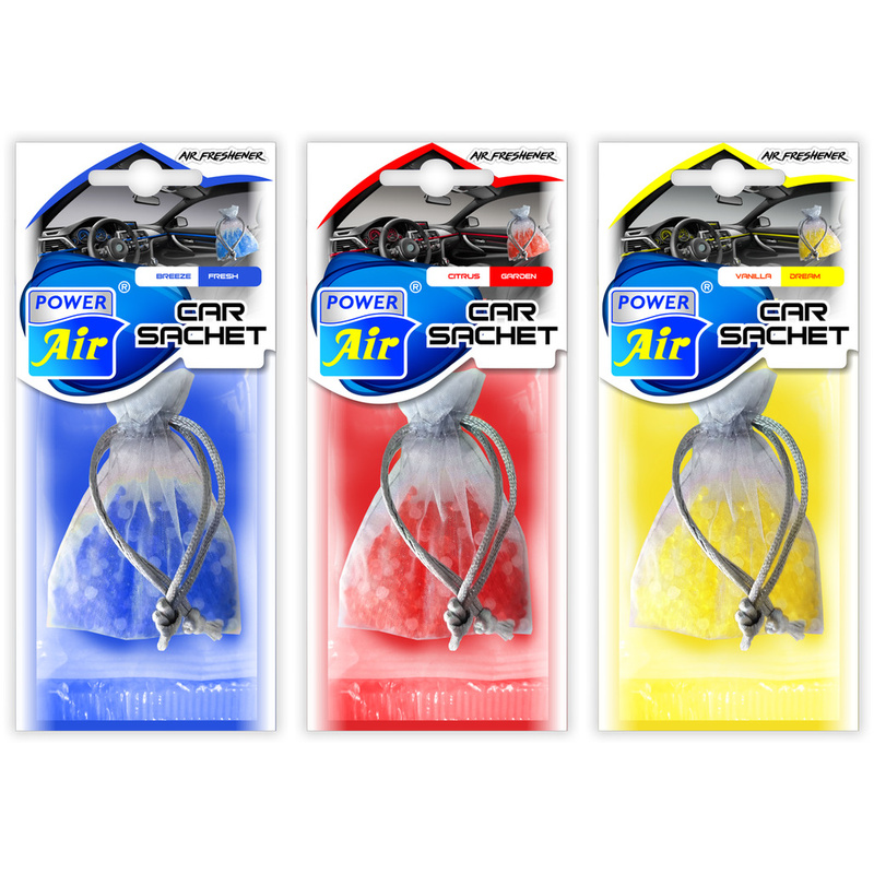Αρωματικό Αυτοκινήτου Κρεμαστό Car Sachet 13 g Power Air - VANILLA