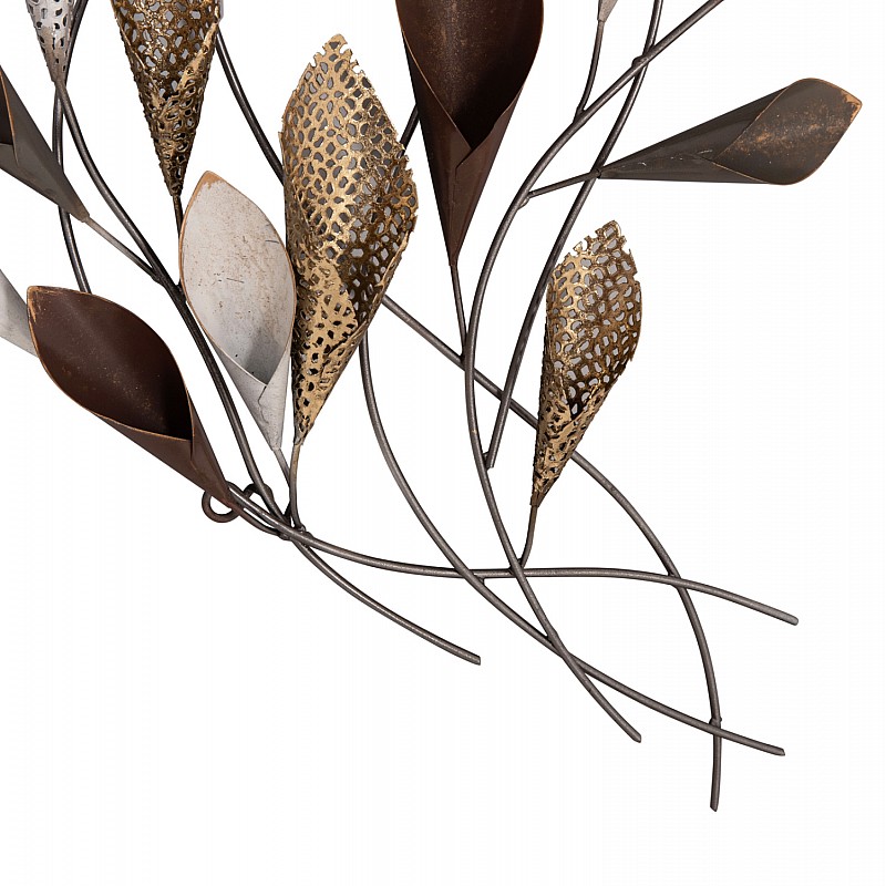 ΜΕΤΑΛΛΙΚΟ ΔΙΑΚΟΣΜΗΤΙΚΟ ΤΟΙΧΟΥ HM7159 ΑΝΘΡΑΚΙ ΧΡΥΣΟ 44x5x87Y εκ.