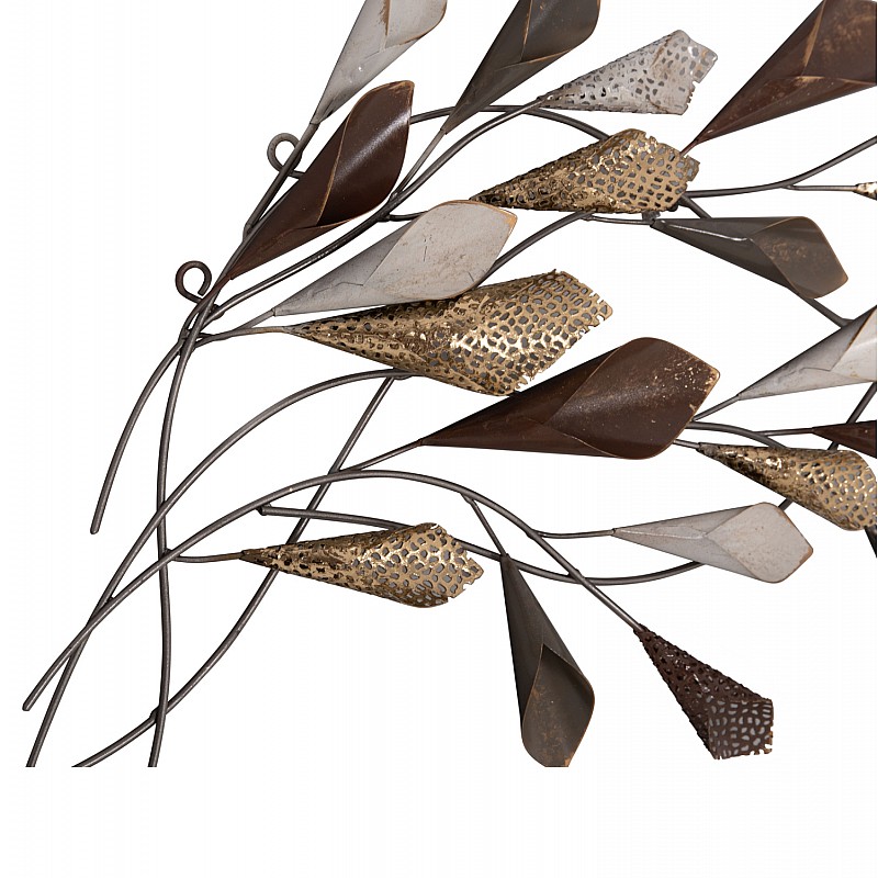 ΜΕΤΑΛΛΙΚΟ ΔΙΑΚΟΣΜΗΤΙΚΟ ΤΟΙΧΟΥ HM7159 ΑΝΘΡΑΚΙ ΧΡΥΣΟ 44x5x87Y εκ.