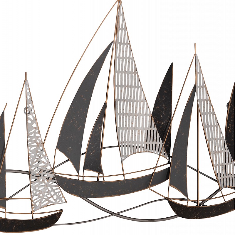 ΜΕΤΑΛΛΙΚΟ ΔΙΑΚΟΣΜΗΤΙΚΟ ΤΟΙΧΟΥ HM7160 ΑΝΘΡΑΚΙ ΛΕΥΚΟ ΧΡΥΣΟ 91x3x55Y εκ.