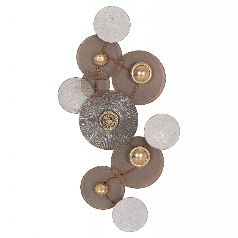 ΜΕΤΑΛΛΙΚΟ ΔΙΑΚΟΣΜΗΤΙΚΟ ΤΟΙΧΟΥ HM7165 ΧΡΥΣΟ ΛΕΥΚΟ 91x6x50Y εκ.