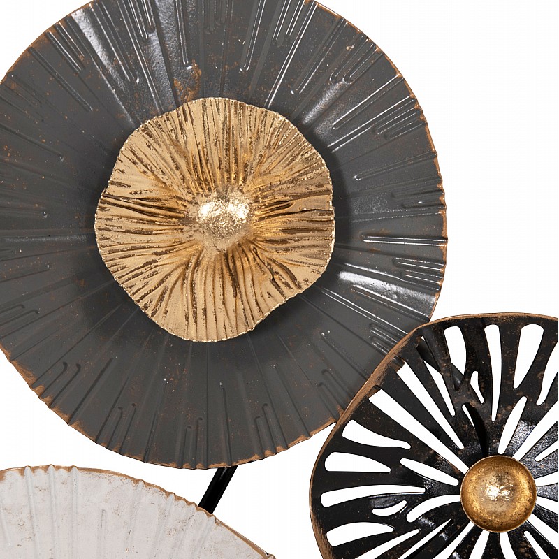 ΜΕΤΑΛΛΙΚΟ ΔΙΑΚΟΣΜΗΤΙΚΟ ΤΟΙΧΟΥ HM7170 ΓΚΡΙ ΕΚΡΟΥ ΧΡΥΣΟ 88x7x51Y εκ.