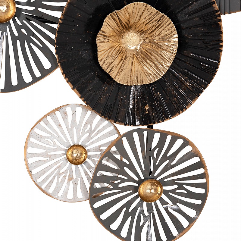 ΜΕΤΑΛΛΙΚΟ ΔΙΑΚΟΣΜΗΤΙΚΟ ΤΟΙΧΟΥ HM7170 ΓΚΡΙ ΕΚΡΟΥ ΧΡΥΣΟ 88x7x51Y εκ.