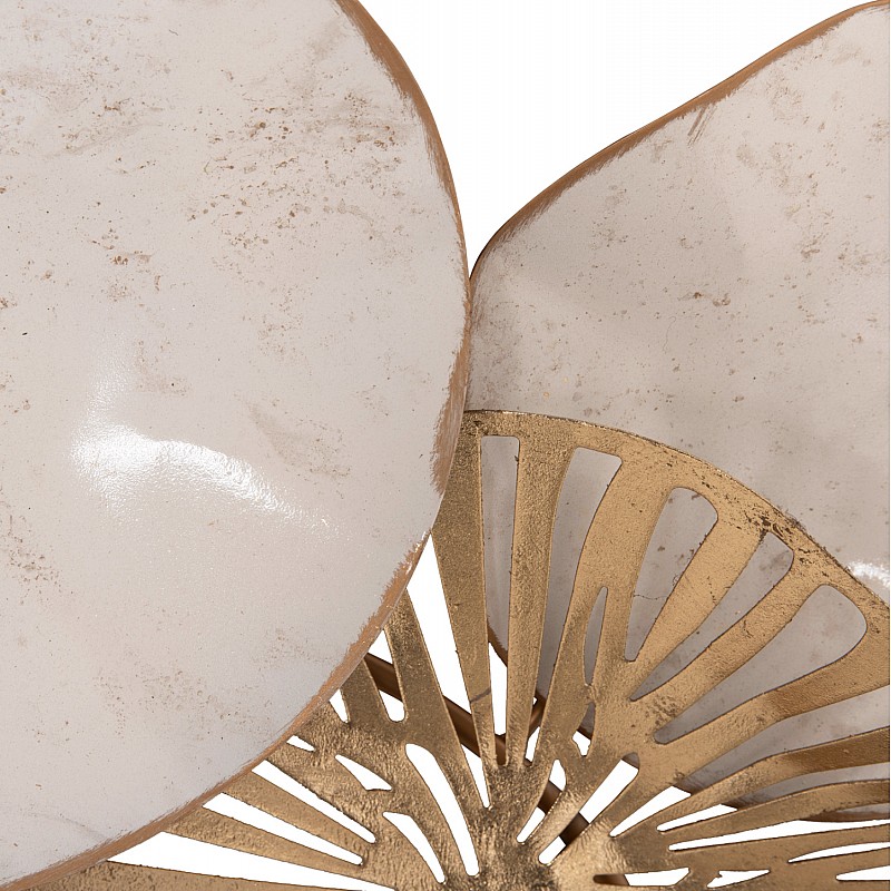 ΜΕΤΑΛΛΙΚΟ ΔΙΑΚΟΣΜΗΤΙΚΟ ΤΟΙΧΟΥ HM7177 ΧΡΥΣΟ ΛΕΥΚΟ 74x10x38Y εκ.