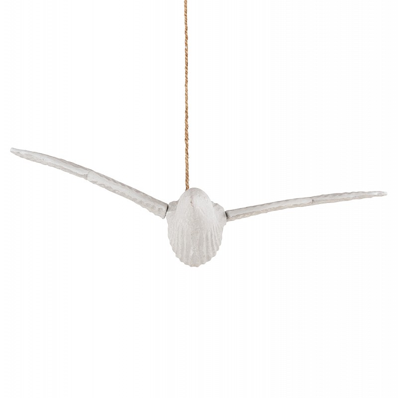 ΚΡΕΜΑΣΤΟ ΔΙAΚΟΣΜΗΤΙΚΟ ΓΛΑΡΟΣ HM4301 ΞΥΛΟ ΑΛΜΠΑΣΙΑΣ ΣΕ WHITEWASH 65x40x16-96Y εκ.