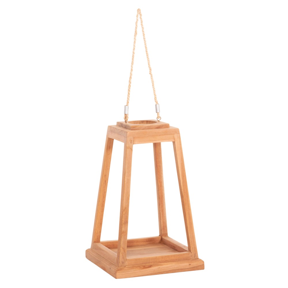 ΕΠΙΤΡΑΠΕΖΙΟ ΔΙΑΚΟΣΜΗΤΙΚΟ ΦΑΝΑΡΙ ΓΙΑ ΚΕΡΙ RAMI HM4584 ΞΥΛΟ TEAK ΦΥΣΙΚΟ 25x25x39-67Υεκ.