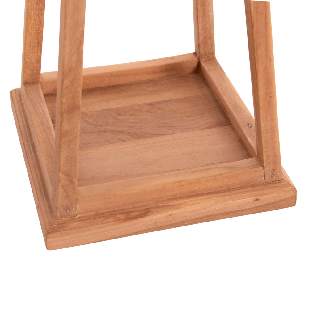 ΕΠΙΤΡΑΠΕΖΙΟ ΔΙΑΚΟΣΜΗΤΙΚΟ ΦΑΝΑΡΙ ΓΙΑ ΚΕΡΙ RAMI HM4584 ΞΥΛΟ TEAK ΦΥΣΙΚΟ 25x25x39-67Υεκ.