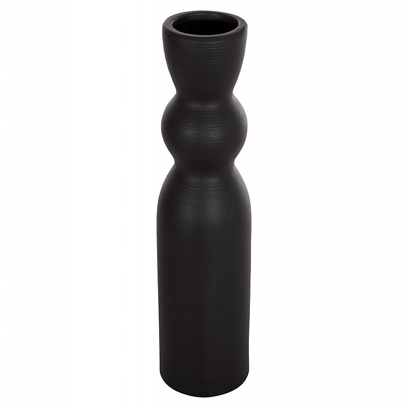 ΕΠΙΤΡΑΠΕΖΙΟ ΚΕΡΑΜΙΚΟ ΔΙΑΚΟΣΜΗΤΙΚΟ SCEPTER HM4614.02 ΜΑΥΡΟ ΜΑΤ Φ8x35Υ εκ.