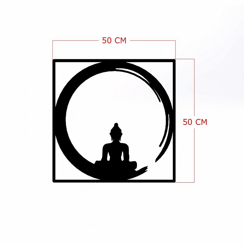 ΔΙΑΚΟΣΜΗΤΙΚΟ ΤΟΙΧΟΥ 100% ΜΕΤΑΛΛΙΚΟ ΜΑΥΡΟ BUDDHA FIGURE 50Χ50 HM7210 ΔΙΑΚΟΣΜΗΤΙΚΟ ΤΟΙΧΟΥ 100% ΜΕΤΑΛΛΙΚΟ ΜΑΥΡΟ BUDDHA FIGURE 50Χ50 HM7210