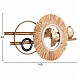 ΡΟΛΟΙ ΤΟΙΧΟΥ HM4200 ΜΕΤΑΛΛΟ & ΙΝΕΣ RAFFIA ΣΕ ΓΗΙΝΑ ΧΡΩΜΑΤΑ 100x49Υεκ.