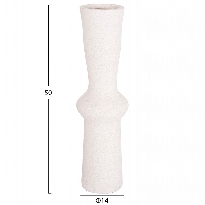 ΕΠΙΤΡΑΠΕΖΙΟ ΚΕΡΑΜΙΚΟ ΔΙΑΚΟΣΜΗΤΙΚΟ SCEPTER HM4637.01 ΚΡΥΣΤΑΛΛΙΚΟ ΥΠΟΛΕΥΚΟ Φ14x50Υεκ