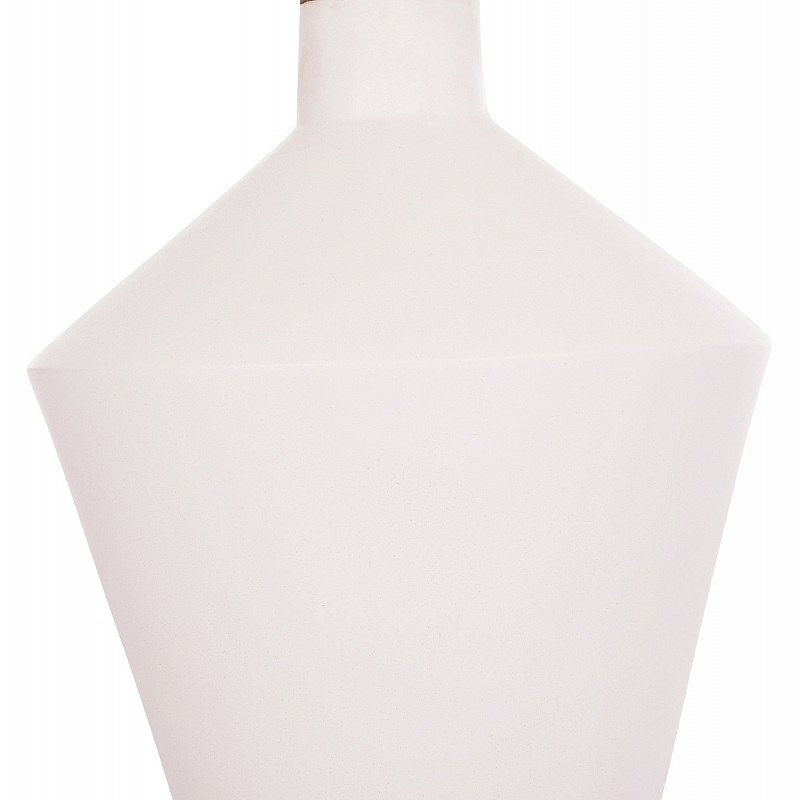 ΔΙΑΚΟΣΜΗΤΙΚΟ ΒΑΖΟ ΔΑΠΕΔΟΥ NEBULA HM4661.02 FIBER CEMENT ΛΕΥΚΟ--ΞΥΛΟ ΤΕΑΚ Φ60x115Υεκ.