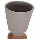 ΔΙΑΚΟΣΜΗΤΙΚΟ ΒΑΖΟ ΔΑΠΕΔΟΥ NEBULA HM4661.03 FIBER CEMENT ΓΚΡΙ--ΞΥΛΟ ΤΕΑΚ Φ60x115Υεκ.