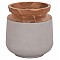 ΔΙΑΚΟΣΜΗΤΙΚΟ ΒΑΖΟ ΔΑΠΕΔΟΥ LINTER HM4662.03L FIBER CEMENT ΓΚΡΙ--ΞΥΛΟ ΤΕΑΚ Φ41x47Υ