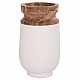 ΔΙΑΚΟΣΜΗΤΙΚΟ ΒΑΖΟ ΔΑΠΕΔΟΥ LINTER HM4662.02S FIBER CEMENT ΛΕΥΚΟ--ΞΥΛΟ ΤΕΑΚ Φ34x60Υεκ.