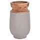 ΔΙΑΚΟΣΜΗΤΙΚΟ ΒΑΖΟ ΔΑΠΕΔΟΥ LINTER HM4662.03S FIBER CEMENT ΓΚΡΙ--ΞΥΛΟ ΤΕΑΚ Φ34x60Υεκ.