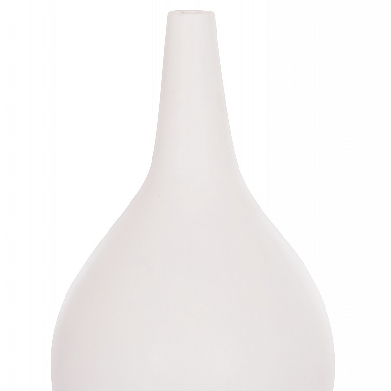 ΕΠΙΤΡΑΠΕΖΙΟ ΔΙΑΚΟΣΜΗΤΙΚΟ ΒΑΖΟ DENI HM4663.02L FIBER CEMENT ΣΕ ΛΕΥΚΟ--Φ26x39Υεκ