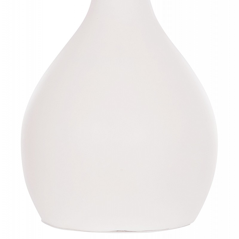 ΕΠΙΤΡΑΠΕΖΙΟ ΔΙΑΚΟΣΜΗΤΙΚΟ ΒΑΖΟ DENI HM4663.02L FIBER CEMENT ΣΕ ΛΕΥΚΟ--Φ26x39Υεκ